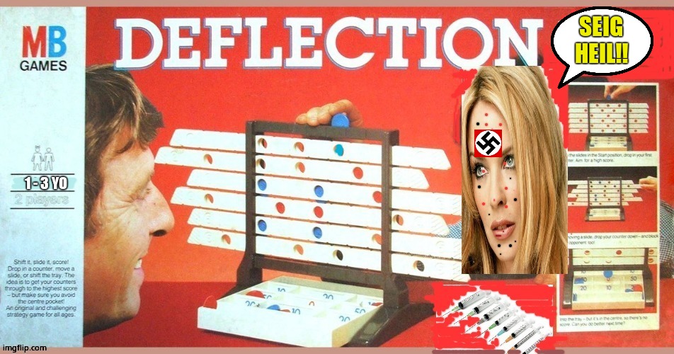 Kylie Minogue loves to play Deflection! | SEIG HEIL!! 1 - 3 YO | image tagged in kylie minogue,deflection,loves hitler,nazi | made w/ Imgflip meme maker