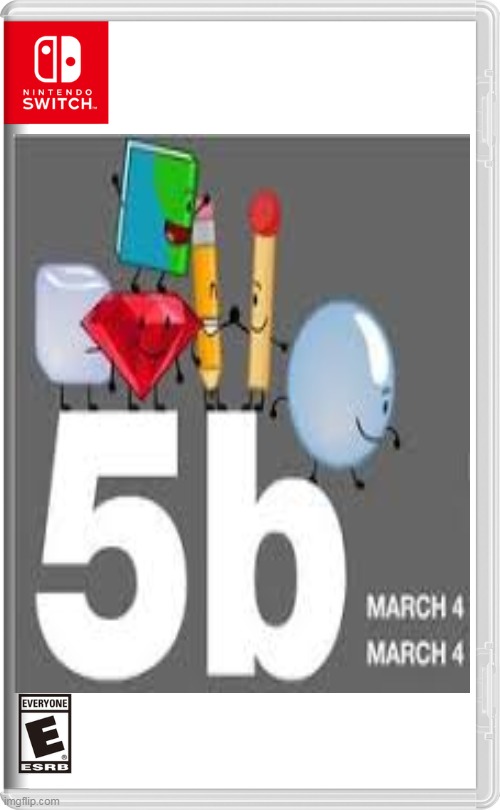 5B On Switch | image tagged in bfb,bfdi | made w/ Imgflip meme maker