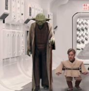 High Quality Tall Yoda Small Obiwan Blank Meme Template