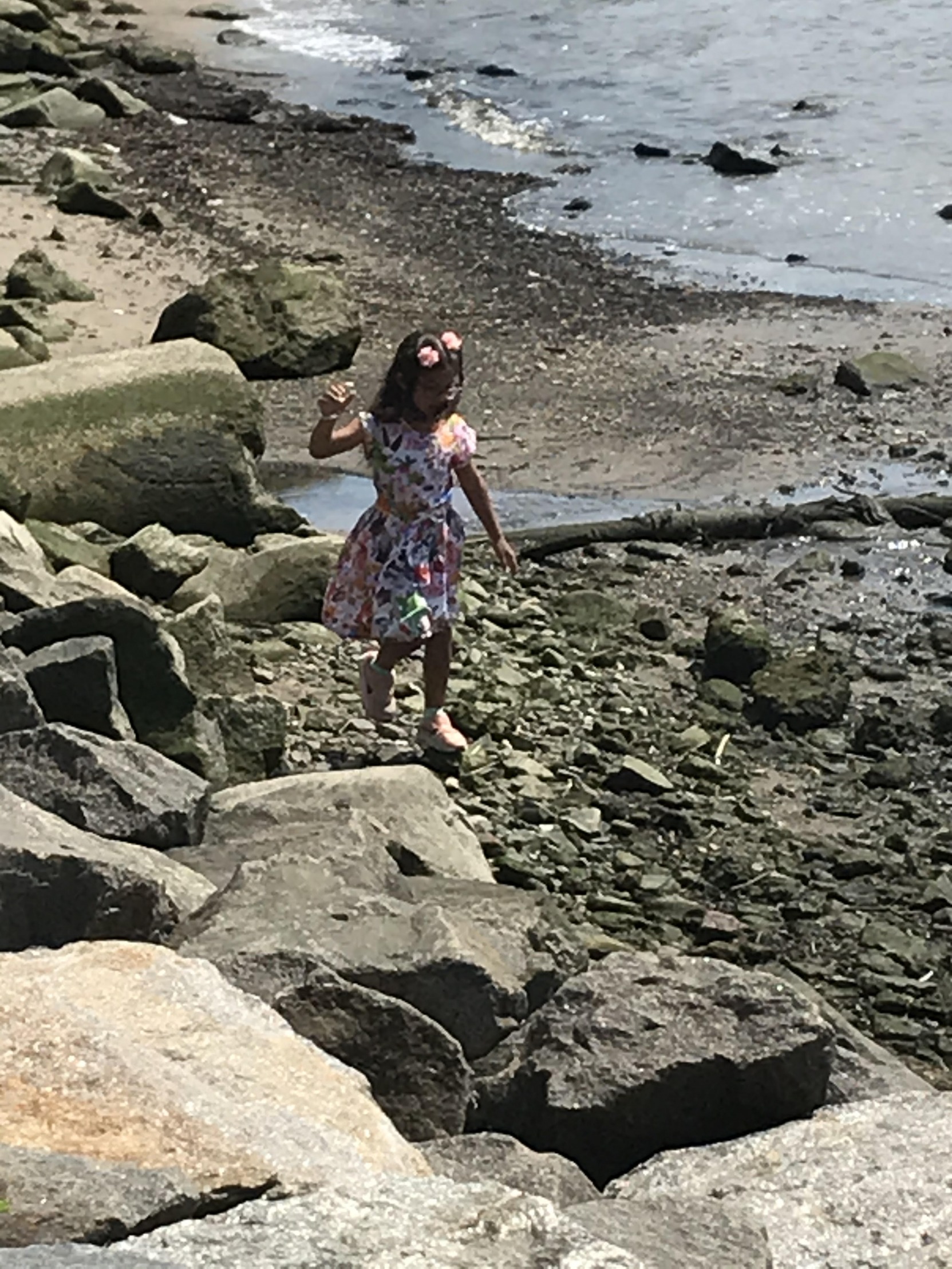 High Quality Girl walking on beach Blank Meme Template