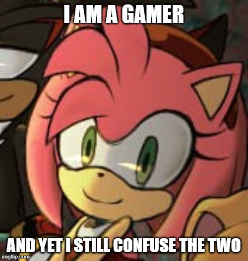 I AM A GAMER AND YET I STILL CONFUSE THE TWO | made w/ Imgflip meme maker