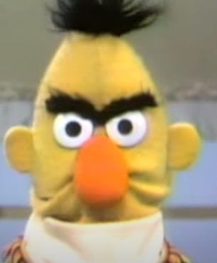 High Quality Angry Bert Blank Meme Template