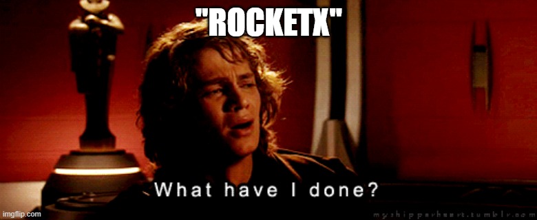 "ROCKETX" | made w/ Imgflip meme maker