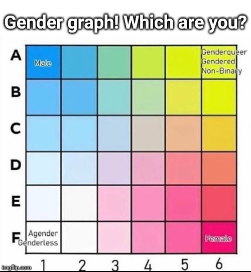 Kid: are you a boy or a girl? Me: IMMA F4 | Gender graph! Which are you? | image tagged in gender identity | made w/ Imgflip meme maker