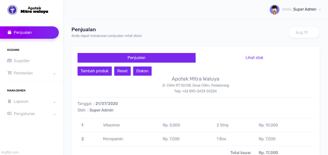 GitHub - denisyordanp/Apotek-POS: Pengembangan aplikasi POS sederhana ...