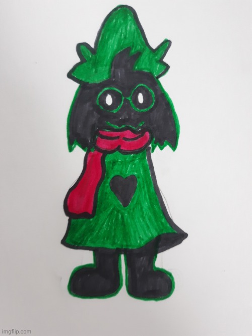 Ralsei I made for a friend. Tell me what you think! I've also made others if you guys want to see | image tagged in deltarune,drawing,no meme | made w/ Imgflip meme maker