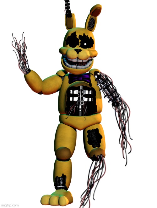 Withered into the ball pit spring bonnie! (Edited by me) | image tagged in memes,funny,edit,fnaf,bonnie,creepy | made w/ Imgflip meme maker