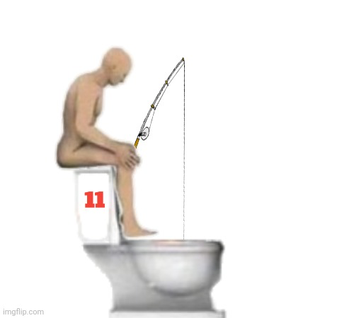 High Quality Toilet fishing Blank Meme Template