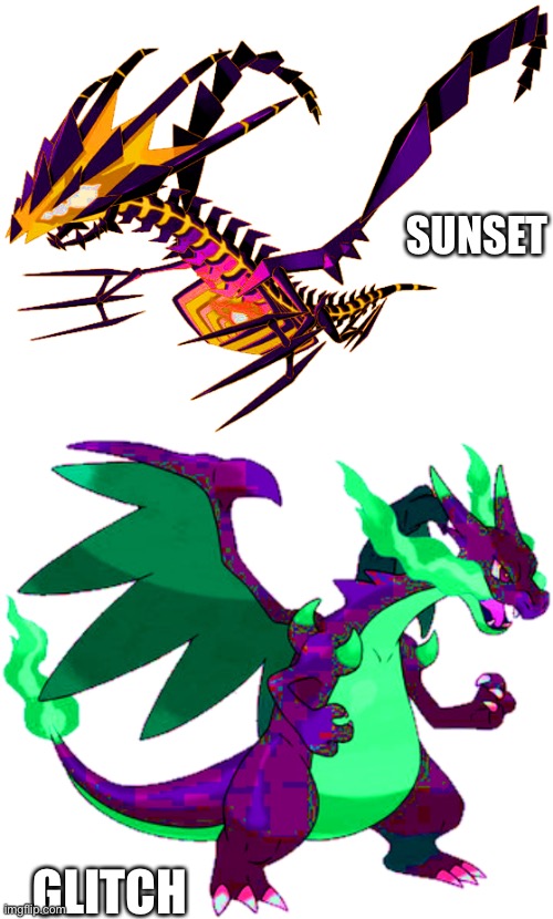 Oosososos | SUNSET; GLITCH | made w/ Imgflip meme maker