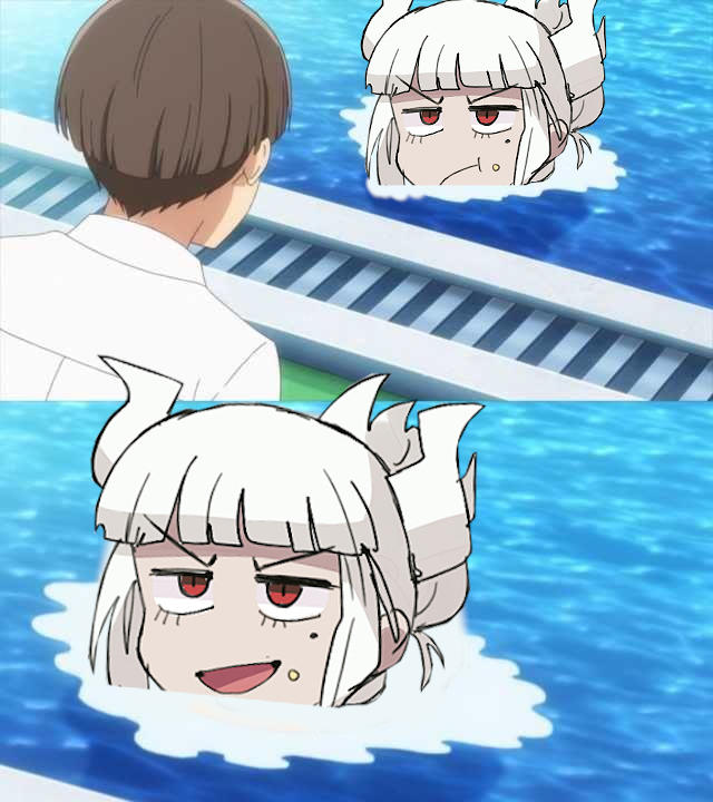 High Quality demon mom of the pool Blank Meme Template