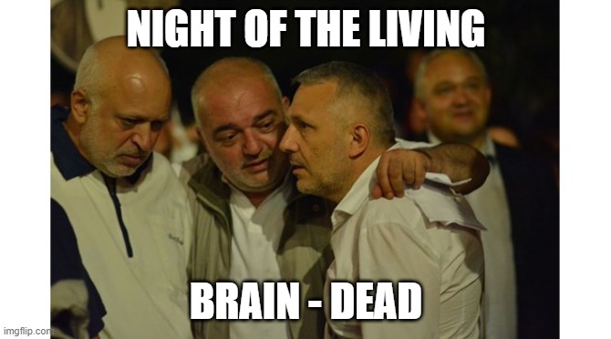 NIGHT OF THE LIVING; BRAIN - DEAD | made w/ Imgflip meme maker