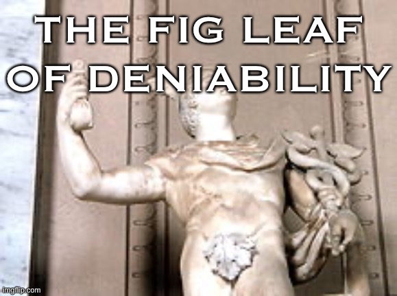 When they claim a certain hate stream that is obviously about you is not obviously about you. | THE FIG LEAF OF DENIABILITY | image tagged in imgflip trolls,haters gonna hate,hate,meme stream,the daily struggle imgflip edition,first world imgflip problems | made w/ Imgflip meme maker