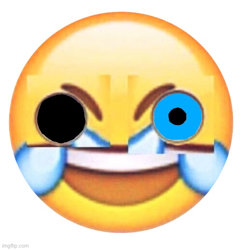 Crying cursed emoji looking at phone Meme Generator - Imgflip