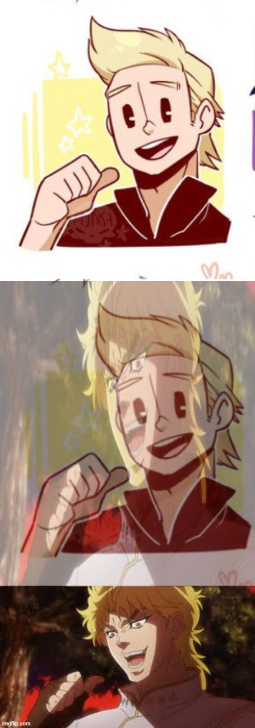 mirio is dio | image tagged in funny memes | made w/ Imgflip meme maker