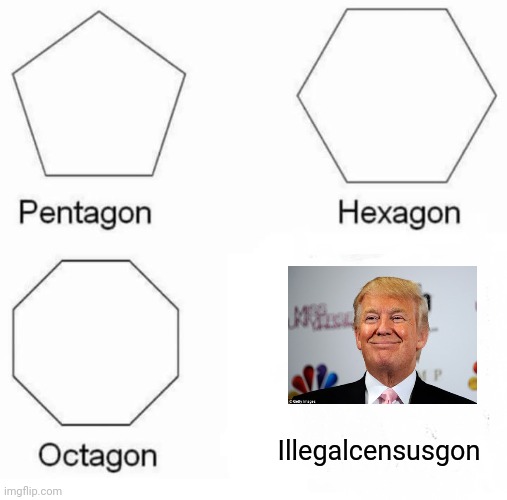 Pentagon Hexagon Octagon | Illegalcensusgon | image tagged in memes,pentagon hexagon octagon | made w/ Imgflip meme maker