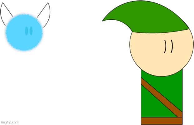 Tried to make Link and Navi in one go. Feedback would be appreciated. | made w/ Imgflip meme maker