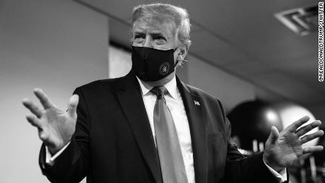 B&W Trump Mask Blank Meme Template