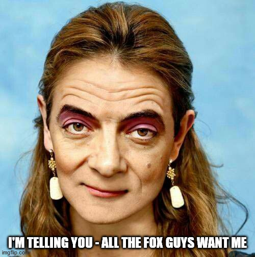 Me Too | I'M TELLING YOU - ALL THE FOX GUYS WANT ME | image tagged in mr bean,metoo,fox news | made w/ Imgflip meme maker