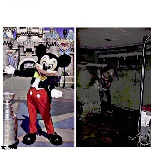 High Quality Mickey good bad Blank Meme Template