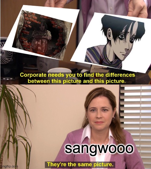 *hppy guitAt solo* | sangwooo | image tagged in memes,they're the same picture,sangwoo | made w/ Imgflip meme maker