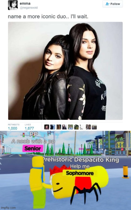 The perfect iconic duo | image tagged in name a more iconic duo | made w/ Imgflip meme maker