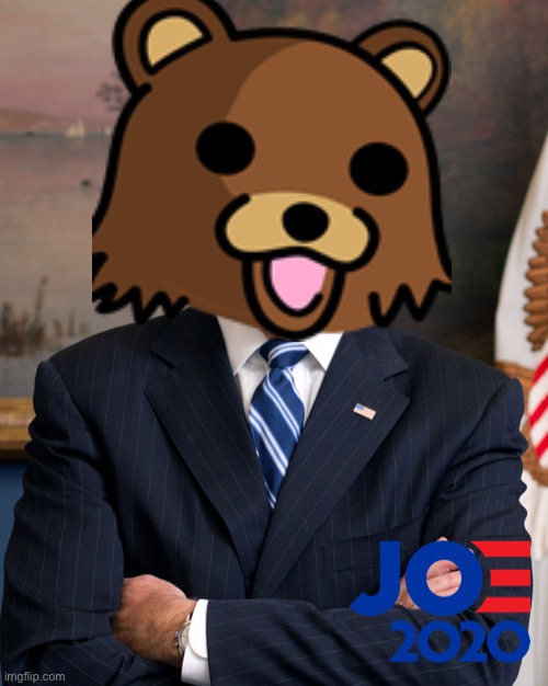 Pedobear 2020 | image tagged in memes,creepy joe biden,pedobear,pervert,2020,politics | made w/ Imgflip meme maker
