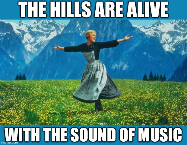 When their comments are music to your ears. | THE HILLS ARE ALIVE; WITH THE SOUND OF MUSIC | image tagged in the sound of music happiness,music,meme comments,comments,the sound of music,sound of music | made w/ Imgflip meme maker