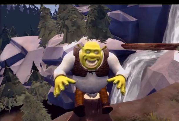 Scary shrek Blank Meme Template