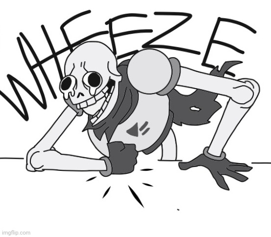 Wheezing papyrus | image tagged in wheezing papyrus | made w/ Imgflip meme maker