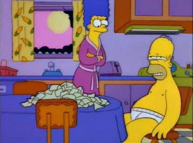 Homero estuviste toda la noche Blank Meme Template