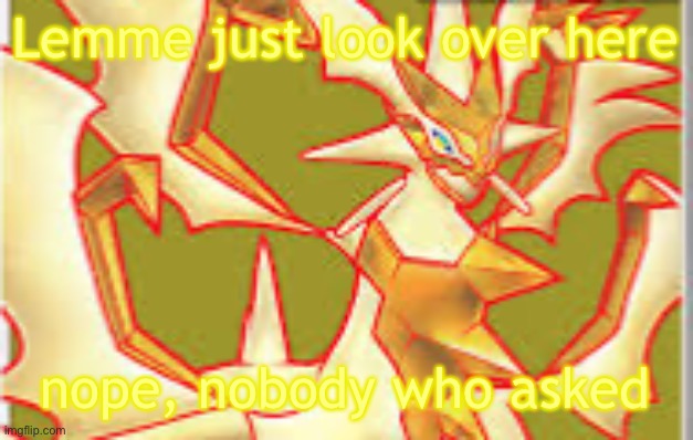 necrozma nobody asked Blank Meme Template