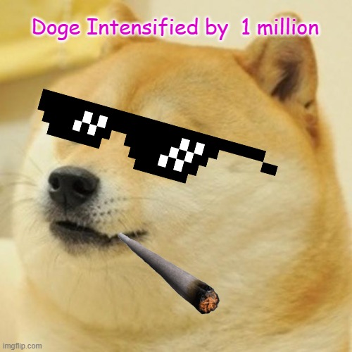Doge Meme | Doge Intensified by  1 million | image tagged in memes,doge | made w/ Imgflip meme maker