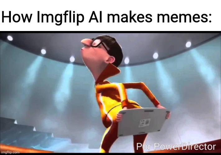 Not made by AI | How Imgflip AI makes memes: | image tagged in vector keyboard,ai meme | made w/ Imgflip meme maker