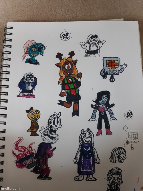 Just a page of drawings with some sketches... - Imgflip