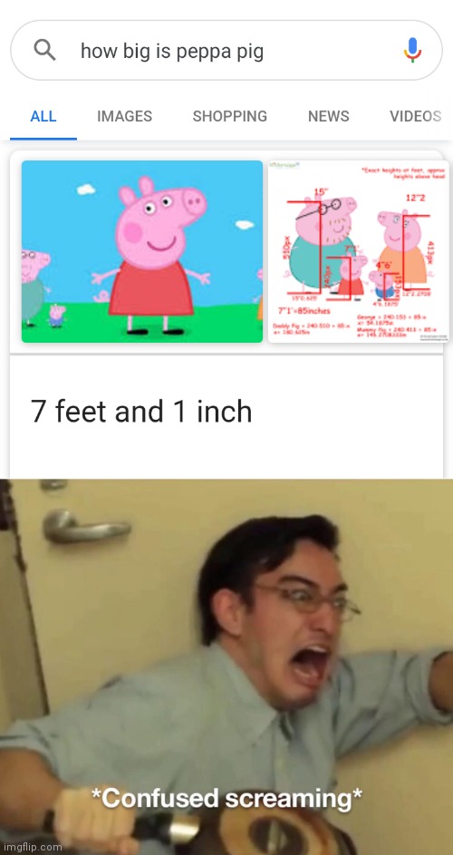 Tall Peppa Pig | image tagged in big peppa pig | made w/ Imgflip meme maker