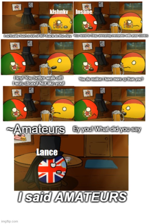 Amateurs | image tagged in countryballs,discord | made w/ Imgflip meme maker