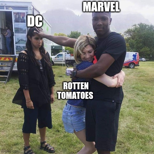 Doctor Who Hugs | MARVEL; DC; ROTTEN TOMATOES | image tagged in doctor who hugs | made w/ Imgflip meme maker