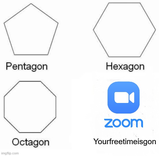 Overused Meme Alert? | Yourfreetimeisgon | image tagged in memes,pentagon hexagon octagon | made w/ Imgflip meme maker