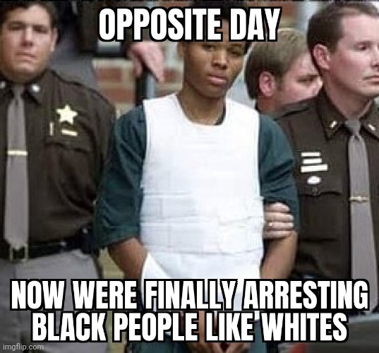 Opposite day reverse racism meme | image tagged in opposite day reverse racism meme | made w/ Imgflip meme maker