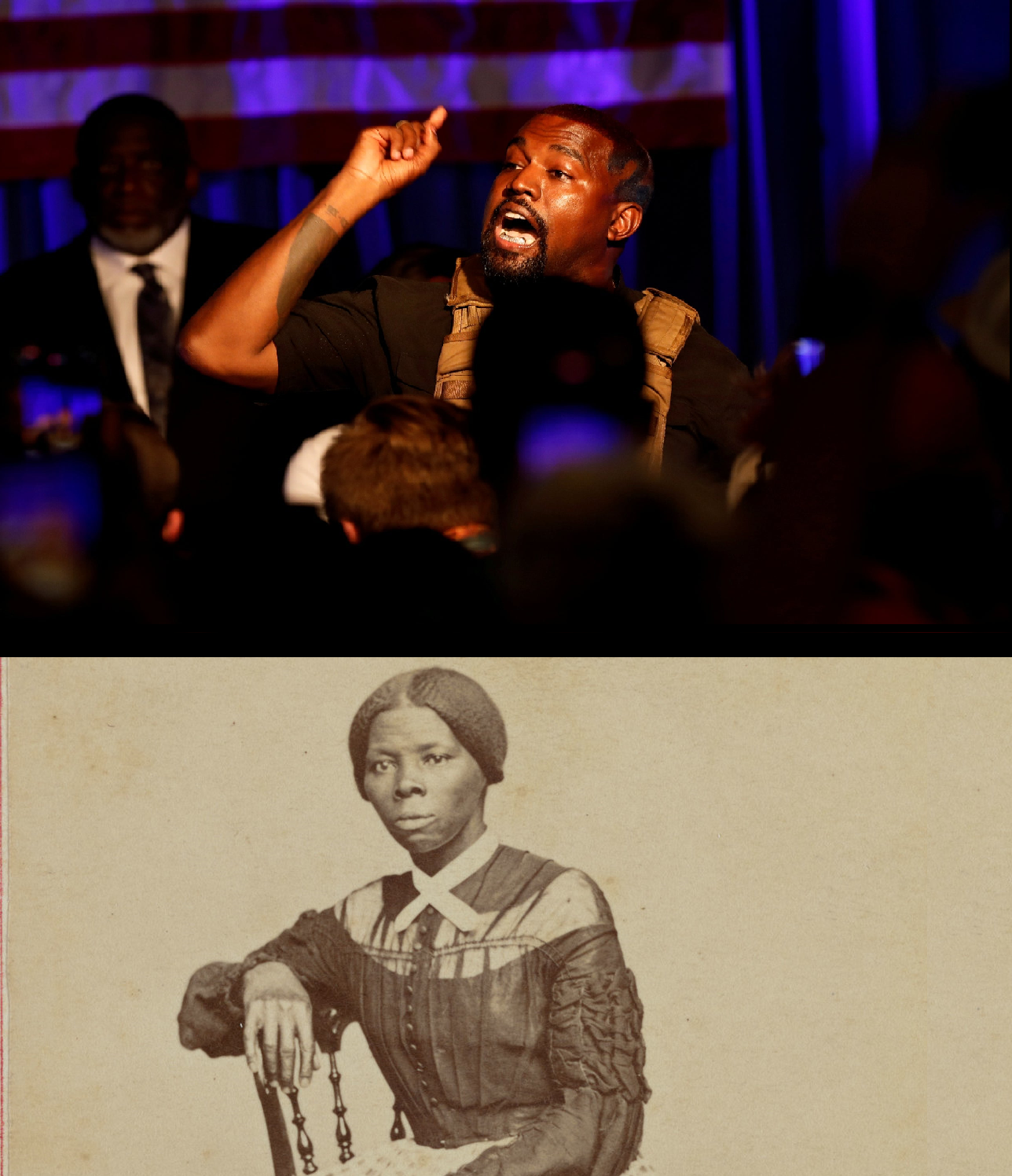 High Quality Kayne West Harriet Tubman Blank Meme Template