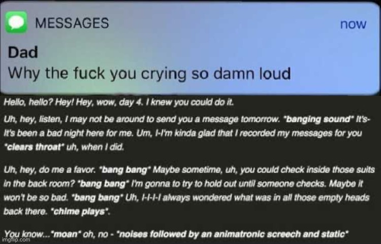 image tagged in why the fuck you crying so dam loudly,phone guy,fnaf | made w/ Imgflip meme maker