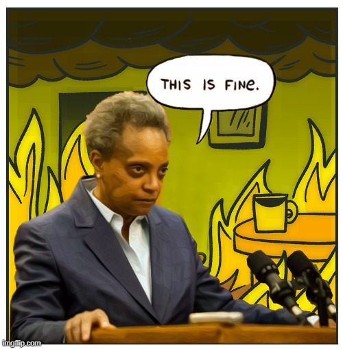 While Chicago Burns | image tagged in chicago,mayor,burning | made w/ Imgflip meme maker