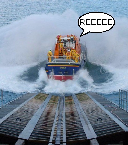 #RNLI XXX - https://qmap.pub/ | REEEEE | image tagged in rnli,life,boats,uk,coast guard,the great awakening | made w/ Imgflip meme maker