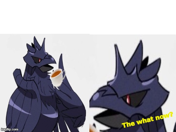 Confused Corviknight Blank Meme Template