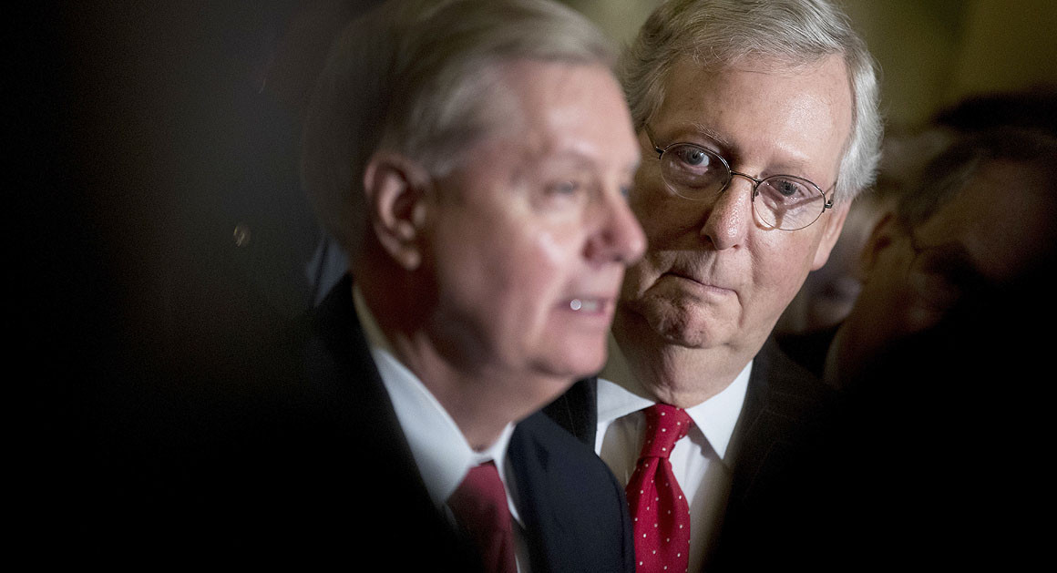 Mitch McConnell and Lindsey Graham Blank Meme Template