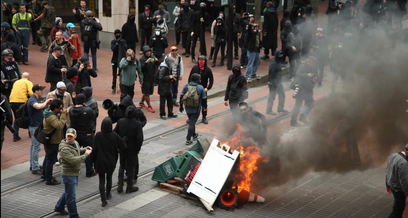 Portland Riot Press Blank Meme Template