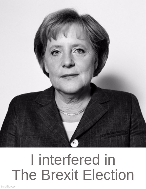 I interfered in The Brexit Election | image tagged in brexit,angela merkel,the russians did it,parliament,london,uk | made w/ Imgflip meme maker