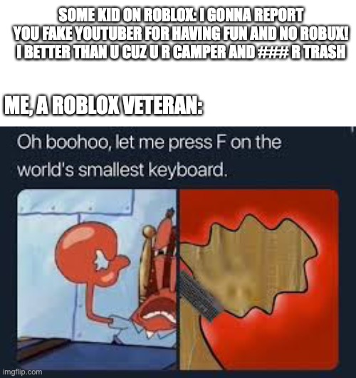 This Is Why Roblox Has Gone Very Downhill Imgflip - are you a roblox veteran
