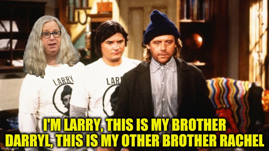 I'M LARRY, THIS IS MY BROTHER DARRYL, THIS IS MY OTHER BROTHER RACHEL | made w/ Imgflip meme maker