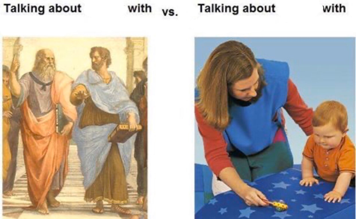Talking about things with... Blank Meme Template